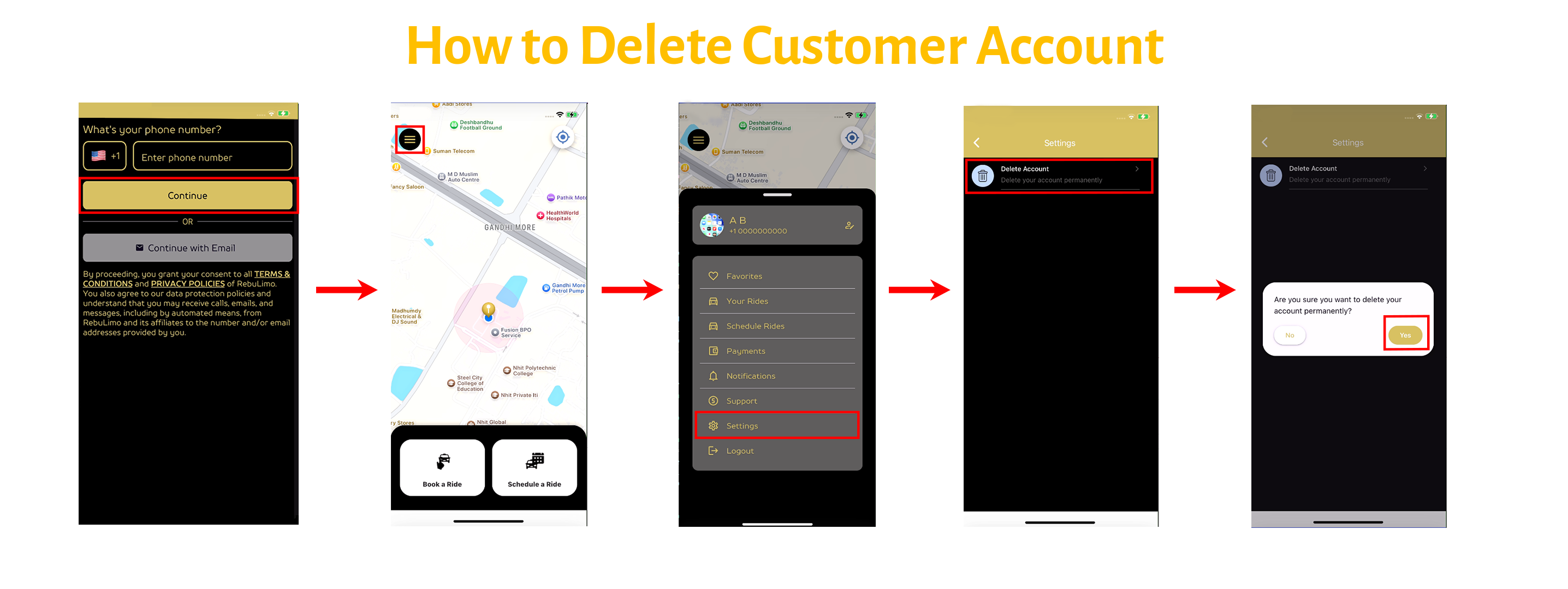 Customer Account Deletion Image